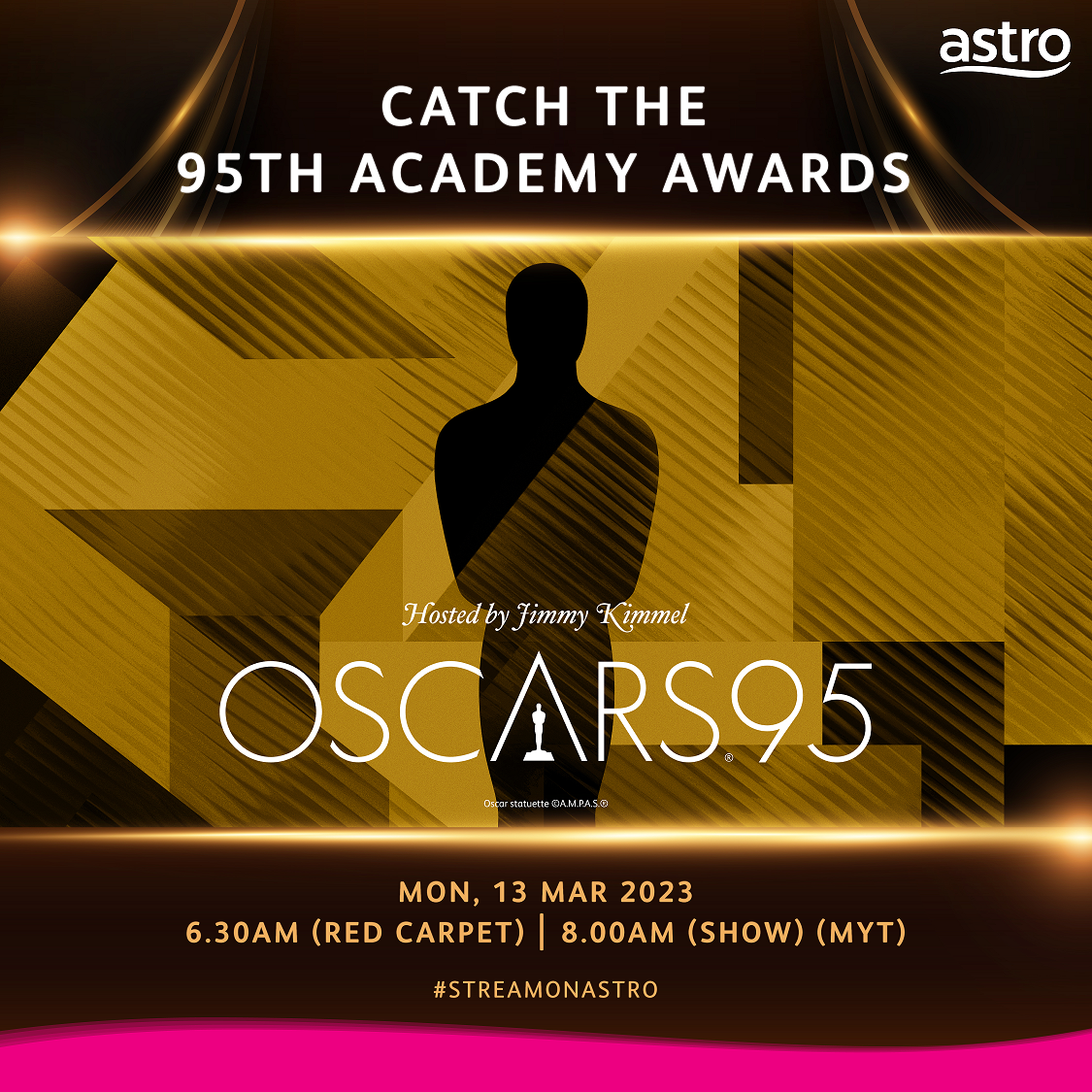 Watch The 95th OSCARS live on Astro on 13 March
