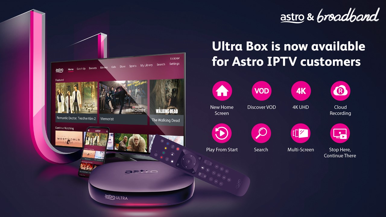 Astro IPTV customers can now enjoy features of Ultra Box