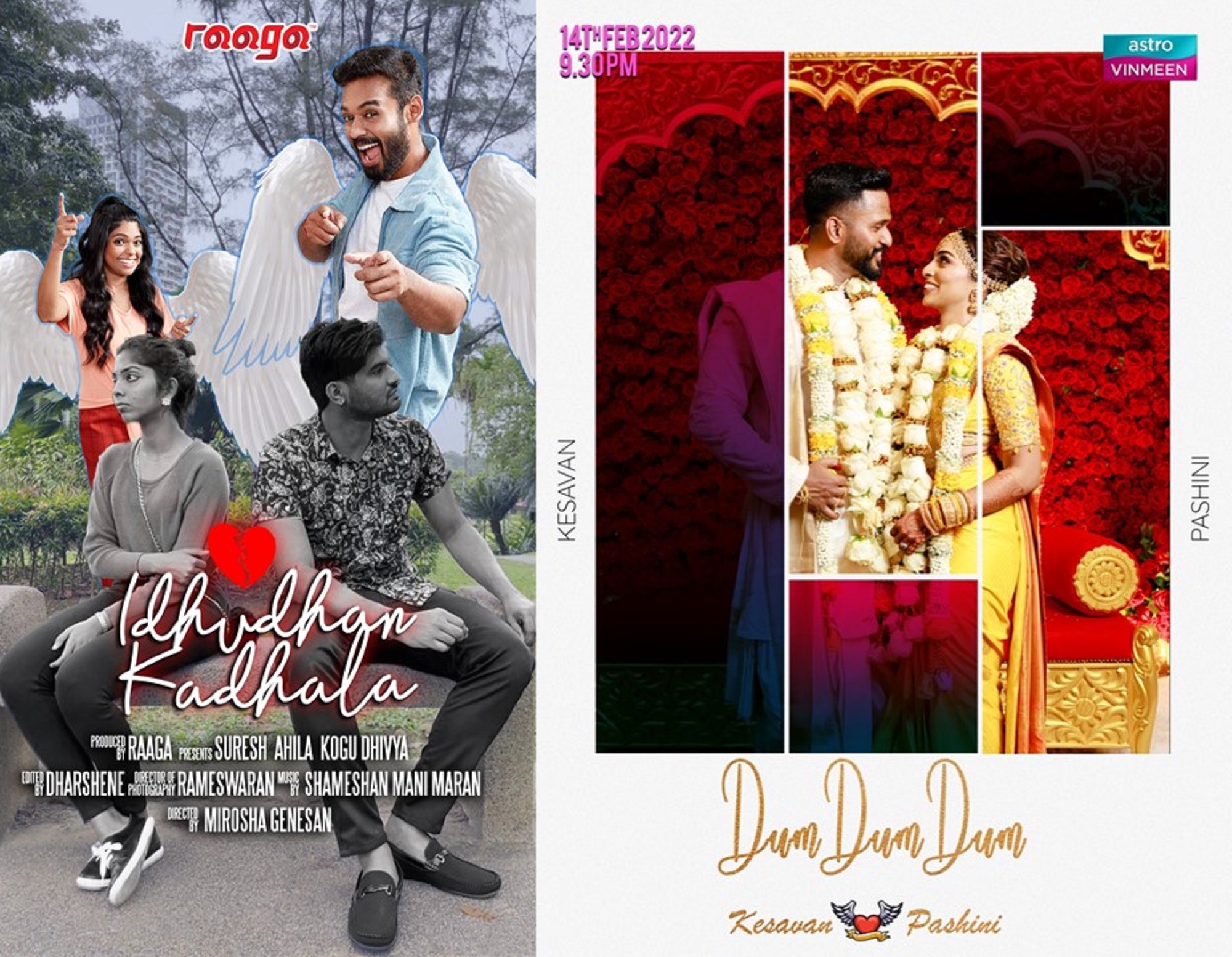 Enjoy premiering local Tamil shows this 14 February on Astro and RAAGA