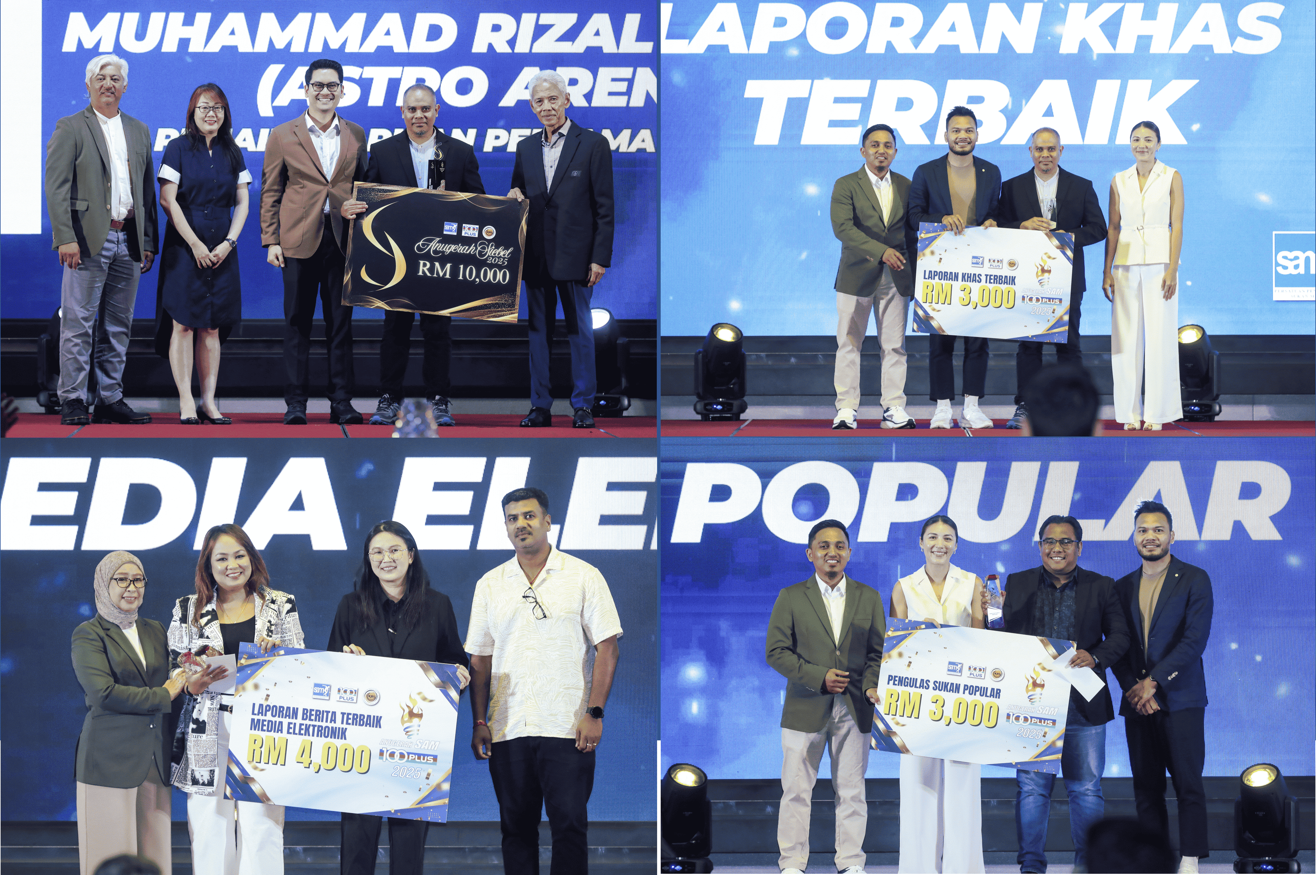 Astro Arena Celebrates Multiple Wins at Anugerah SAM-100PLUS 2025