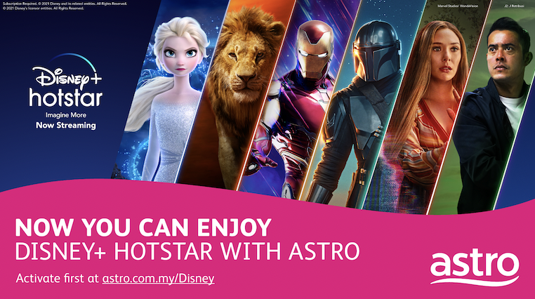 Astro customers can stream Disney+ Hotstar from June 1