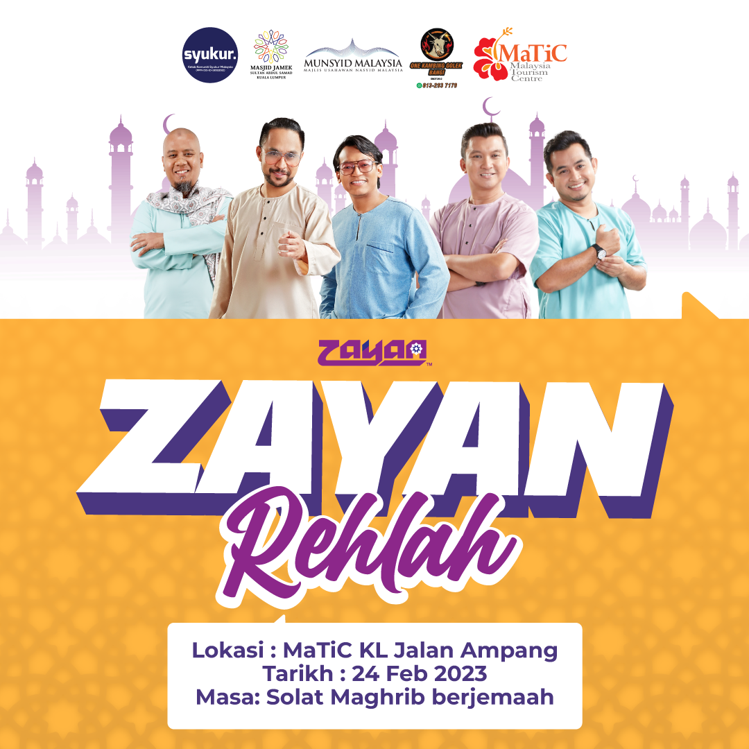 Radio ZAYAN dan Munsyid Malaysia pelawa semua hadir ke ‘ZAYAN Rehlah’ pada 24 Februari