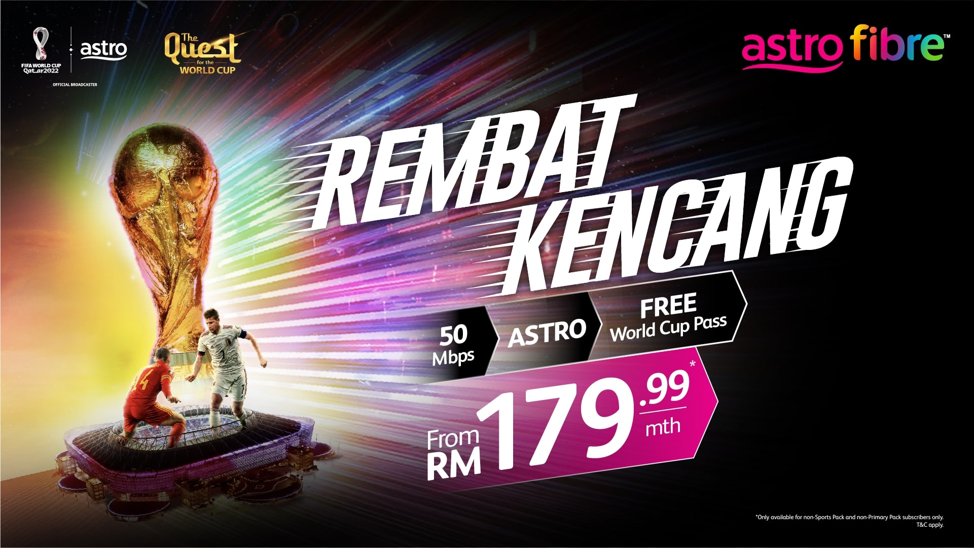 Catch the World Cup Qatar 2022 for FREE with Astro Fibre & TV Bundles
