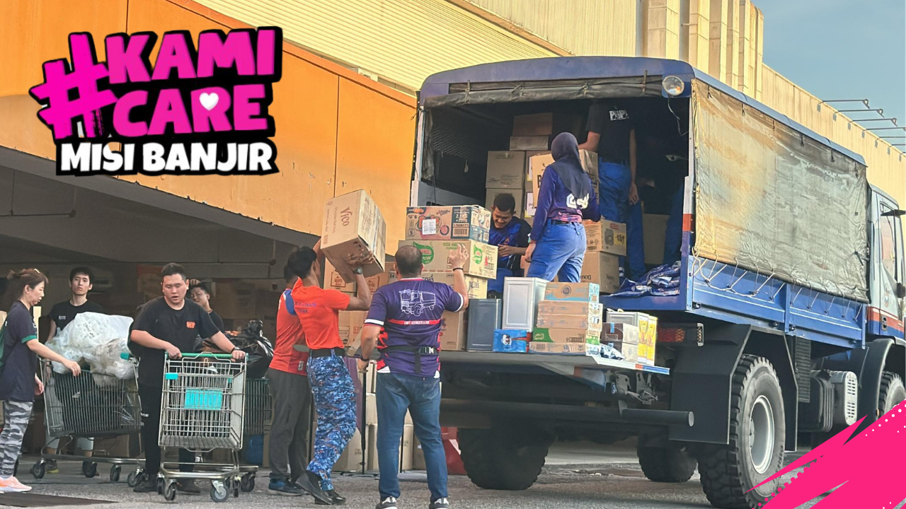 4 Trak Bantuan Berjaya Dikumpul dalam Kempen KAMI CARE MISI BANJIR