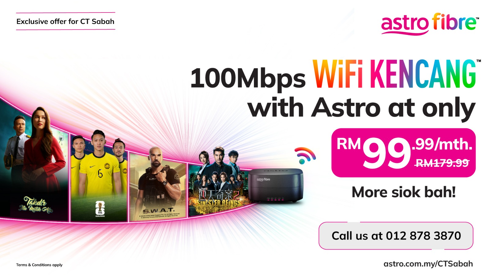 Astro Unveils Exclusive Broadband Promotion in Sabah: Enjoy High-Speed Broadband and TV Packs from Only RM99.99/month!